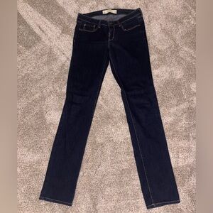 Abercrombie & Fitch Dark Blue Women's Straight Leg Jeans